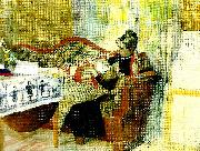 Carl Larsson moderstankar-karin med brita vid brostet Germany oil painting artist
